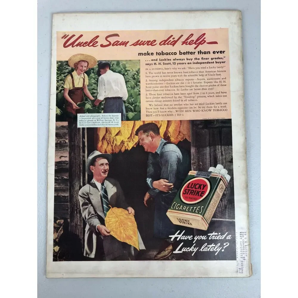 LIFE Magazine March 4 1940 Anita Colby Spring Sailor Hat Cover Vintage WWII Era